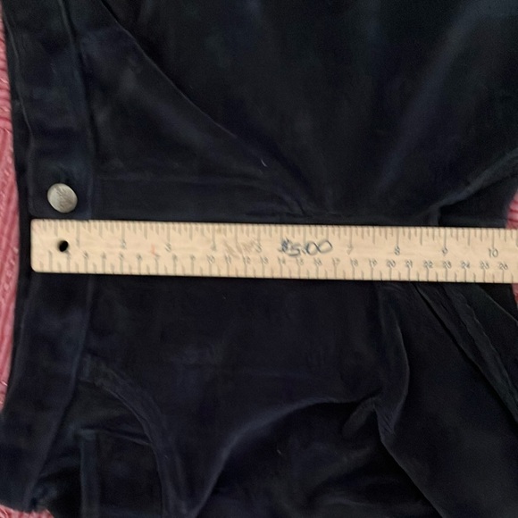 HUE velvety corduroy jean look leggings / Black Cotton Blend - Picture 8 of 16